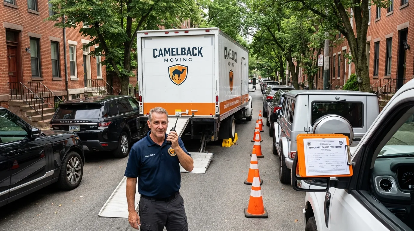 City street loading permit setup in Beachwood, NJ
